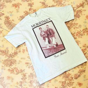 Morrissey The Smith’s White Graphic Band Tee Shirt Rock Music Small